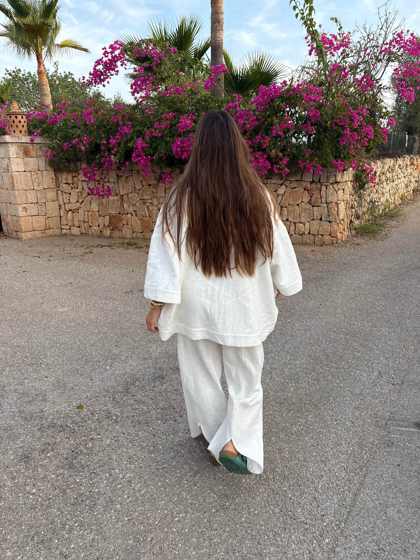 Tulip Trousers - White Nettle